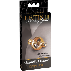 Fetish Fantasy Series Pinces Tétons Magnetic Gold